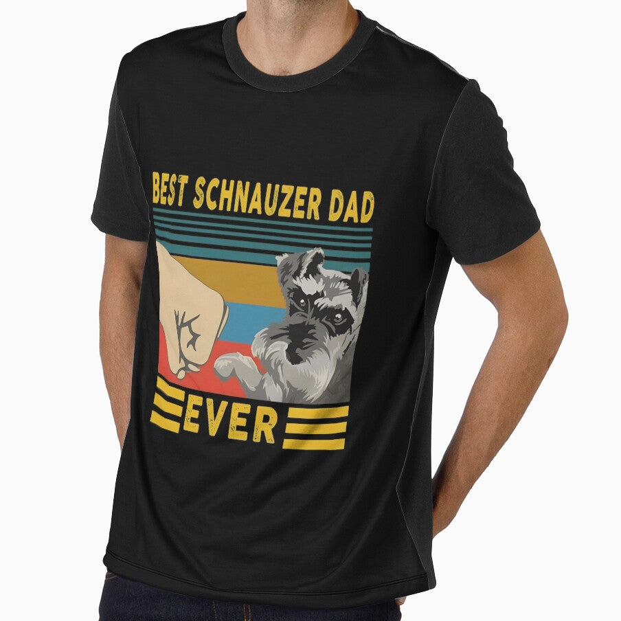 Best Schnauzer Dad Ever by Dmo3HarkoArt