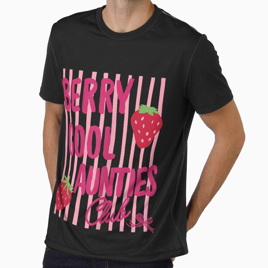 Berry Cool Aunties Club Trendy Striped Strawberry by FrankIsabel