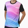 Pastel Cotton Candy Holographic Fluid Glass Waves by Aimaniia666