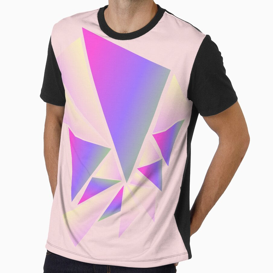 Pastel Dream Geometric Shards - Pink and Lavender Abstract by Typomuse-studio
