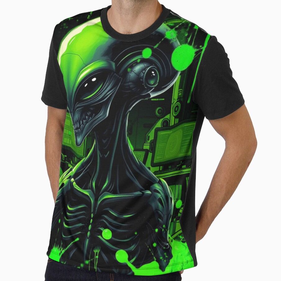 Splattered Rogue Alien Graphic by Express210