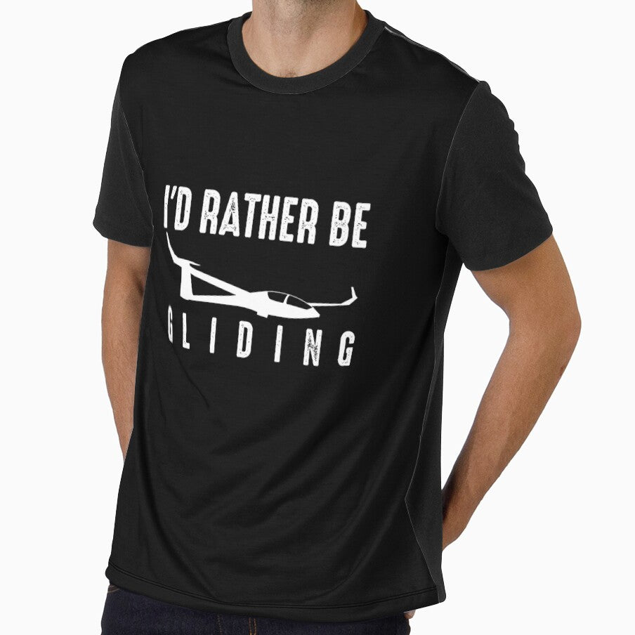 Id Rather Be Gliding Cute Glider Pilot Aviation Funny Gift Premium T-Shirt by rturuytuyt