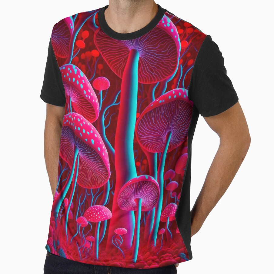 Neon colors mushrooms iphone case by ZenStickConcept