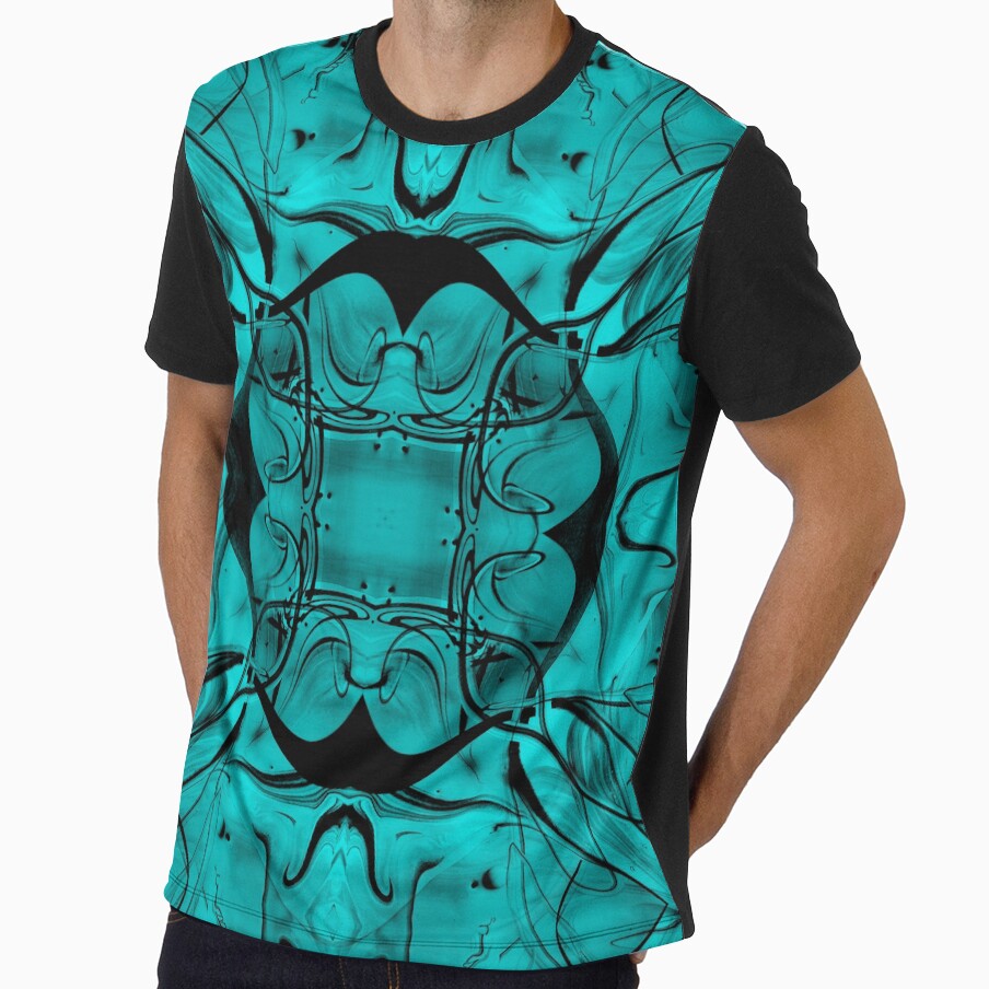 Turquoise-blue symmetry by Psilographics