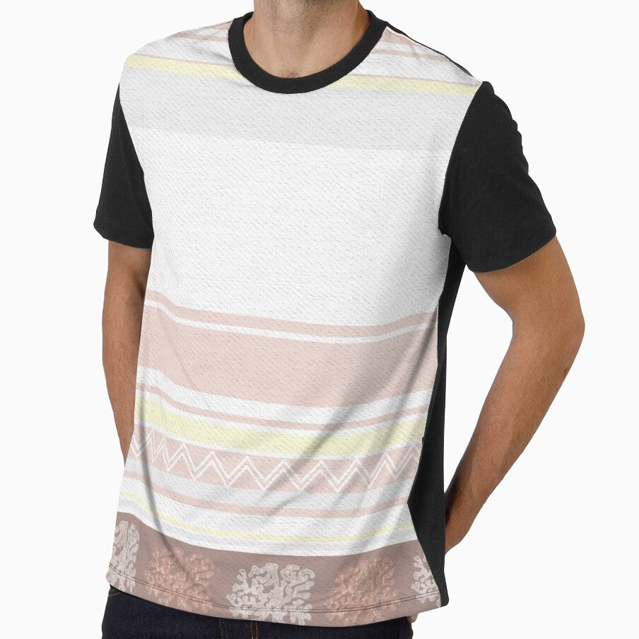 Peach and White Coral Coastal print by PrissDodrill-86