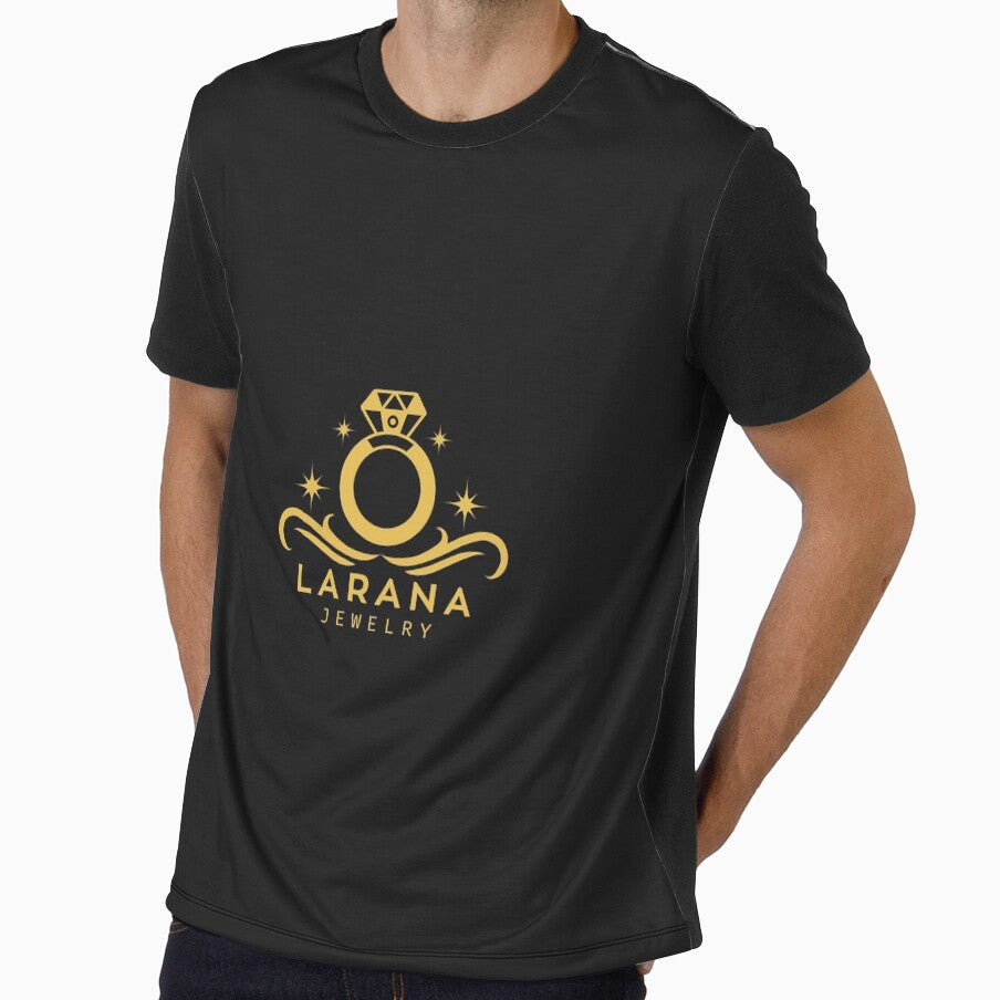 Larana Jewelry Elegant Gold Ring Logo Design by PrimeClip