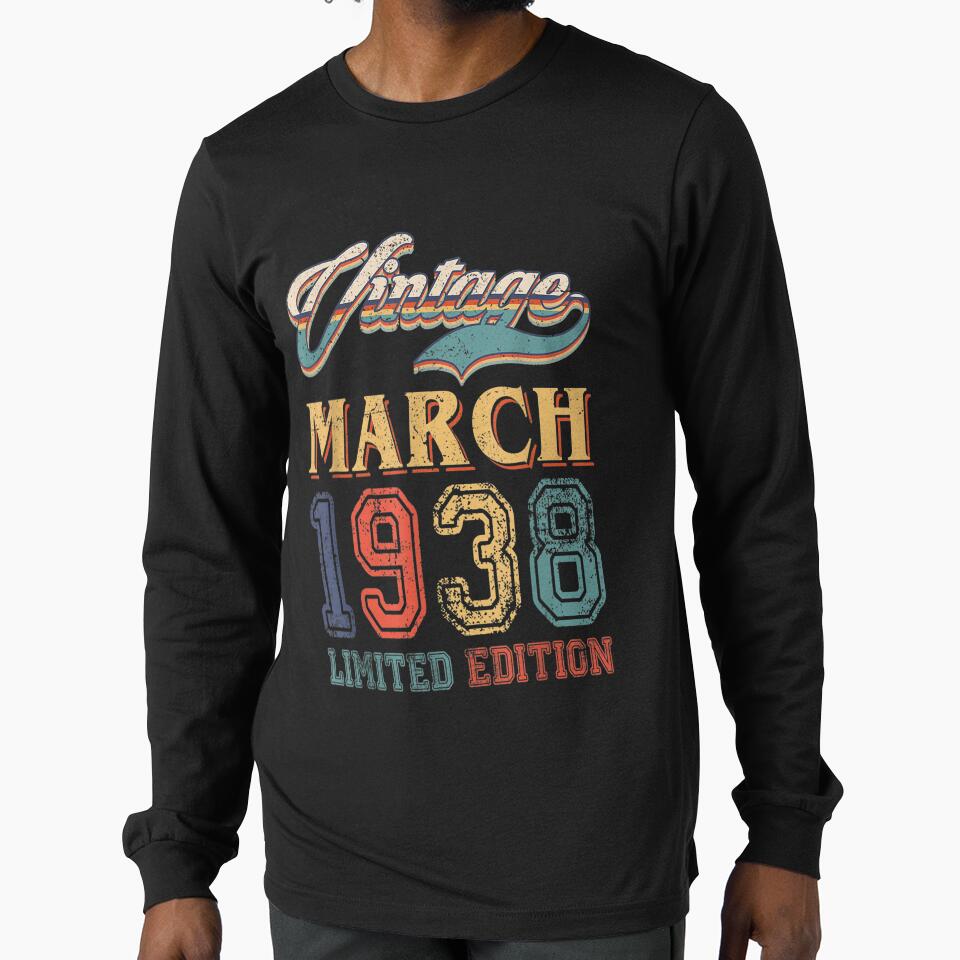 Retro March 1938 Limited Edition Vintage 84 Years Old by laurenm233
