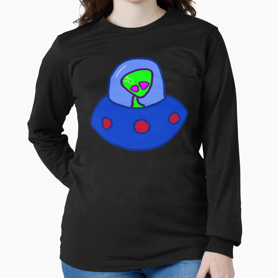 Traveling Alien Evo - 2026 by Princess Davy's Shop Unisex , , , Long Sleeve Tee