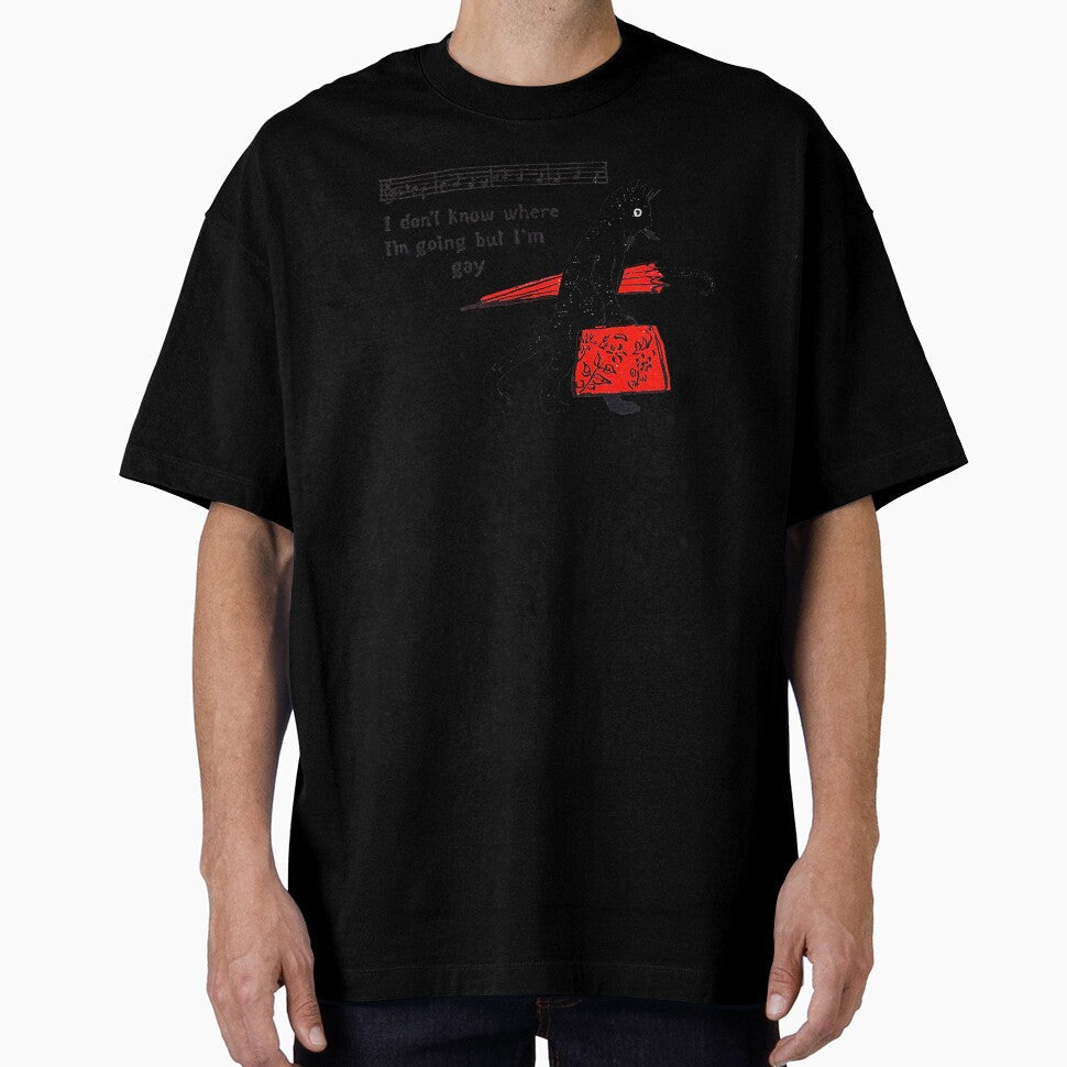 "I don't know where I'm going but I'm gay" cat meme by LawTurley Unisex , , , Long Sleeve Tee