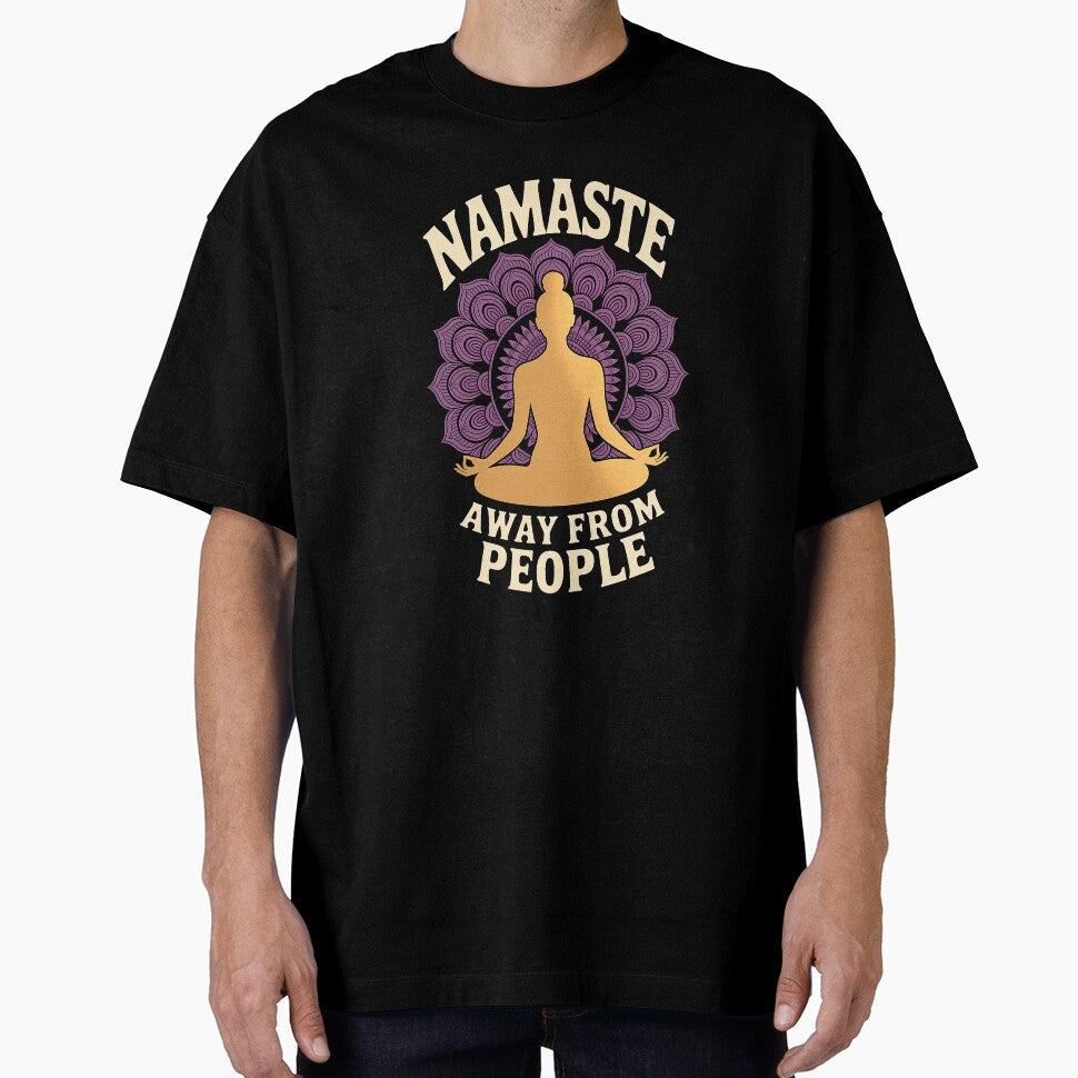 Funny Yoga Gift - Retro Zen Badge by EverydayThreadz Unisex , , , Long Sleeve Tee