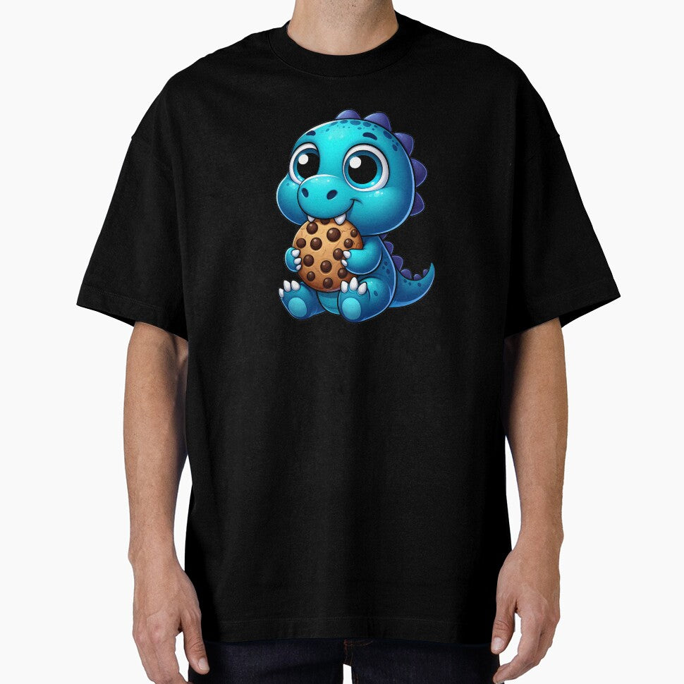 blauer Dino mit Schokokeks by Toms Tee