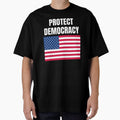 Protect Democracy American Flag Shirt by dgavisuals
