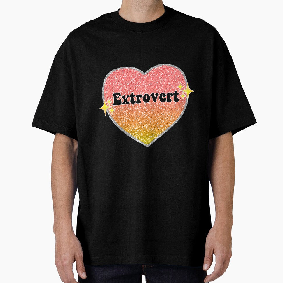 Extrovert ombre heart by Ellie Canhoto Unisex , , , Long Sleeve Tee