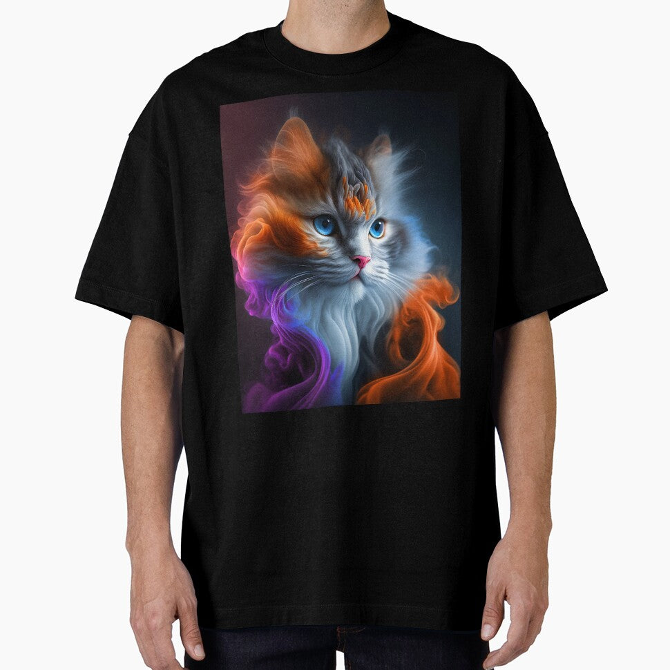 Cattitude: Vibrant and Colorful Cat Design by AntibodyDP7