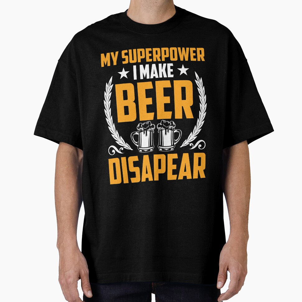 My Superpower I make Beer disapear by mmos Unisex , , , Long Sleeve Tee