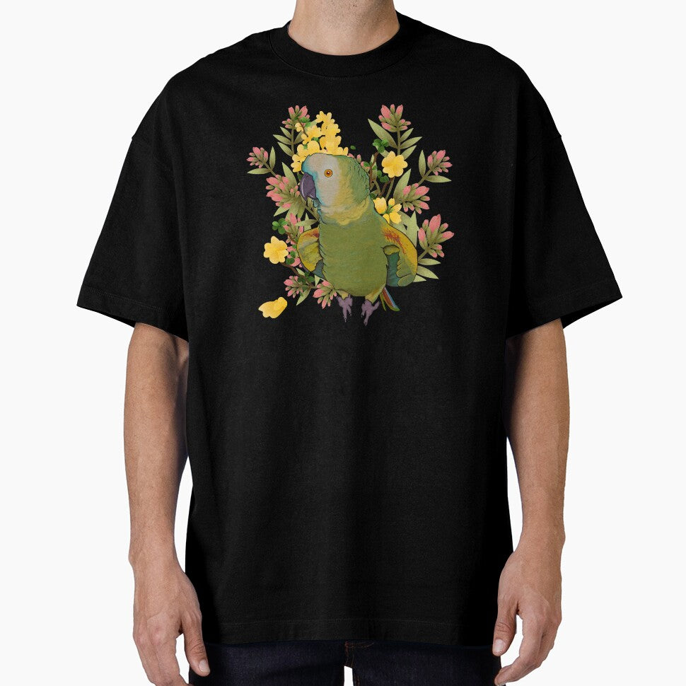 Floral Blue Fronted Amazon Parrot by Zurickdesigns