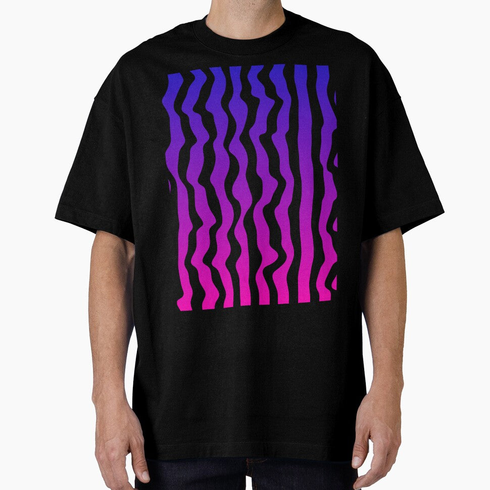 Blue to Pink gradient lines pattern by Pattrenonly