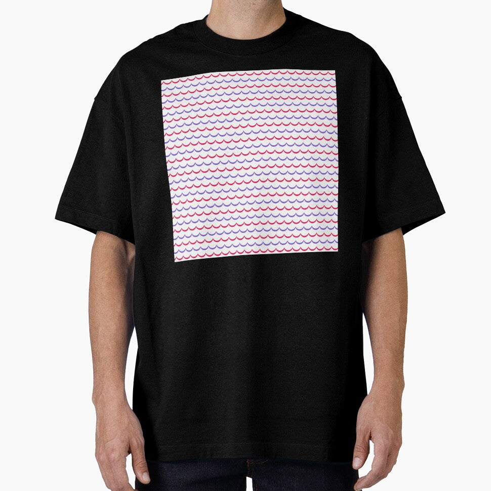 Pink, Purple, and Yellow Scallop Line Pattern Design by Abdulra7man369
