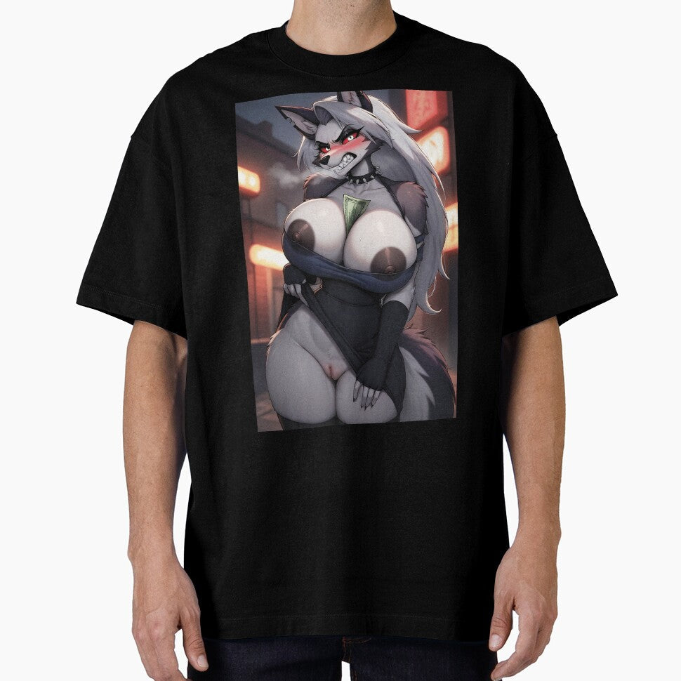Loona Helluva Boss Whore (NSFW) by Urban Werewolf Unisex , , , Long Sleeve Tee