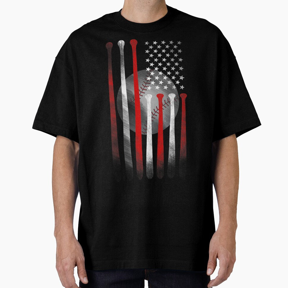 American Flag  Baseball Flag  Dad Mom by BlasengameEain