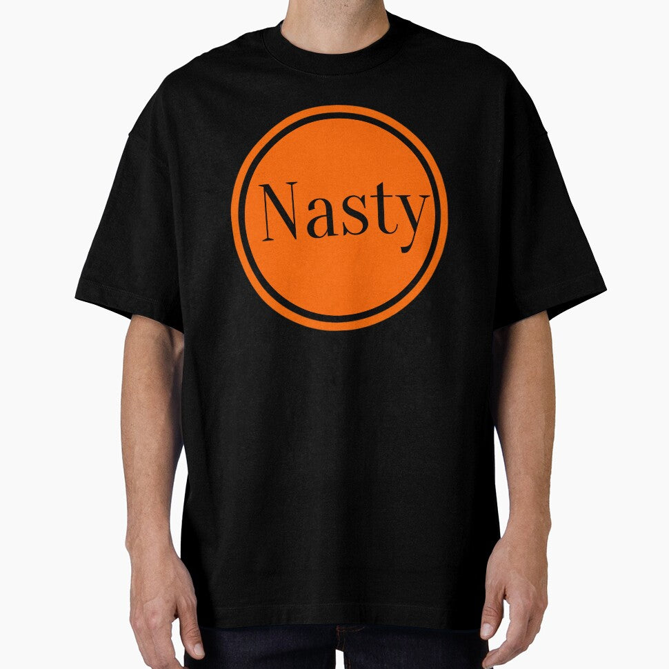 Nasty Logo Parody | Etsy Inspired Mock Logo | Funny Etsy Parody Art | Nasty Orange Circle Logo | Digital Download for Merch, Stickers, and Art Prints" by Rebel Fusion