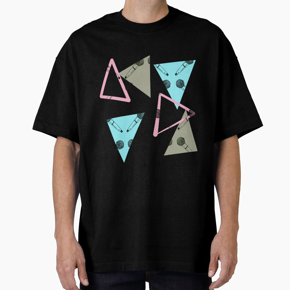 Hand drawn microphone - triangle pattern by PBerry