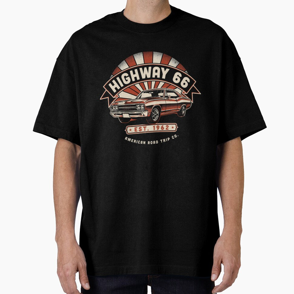 Highway 66 American Road Car Retro by velorea