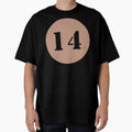 Number Fourteen (14) in Pink Circle by Ching Teoh