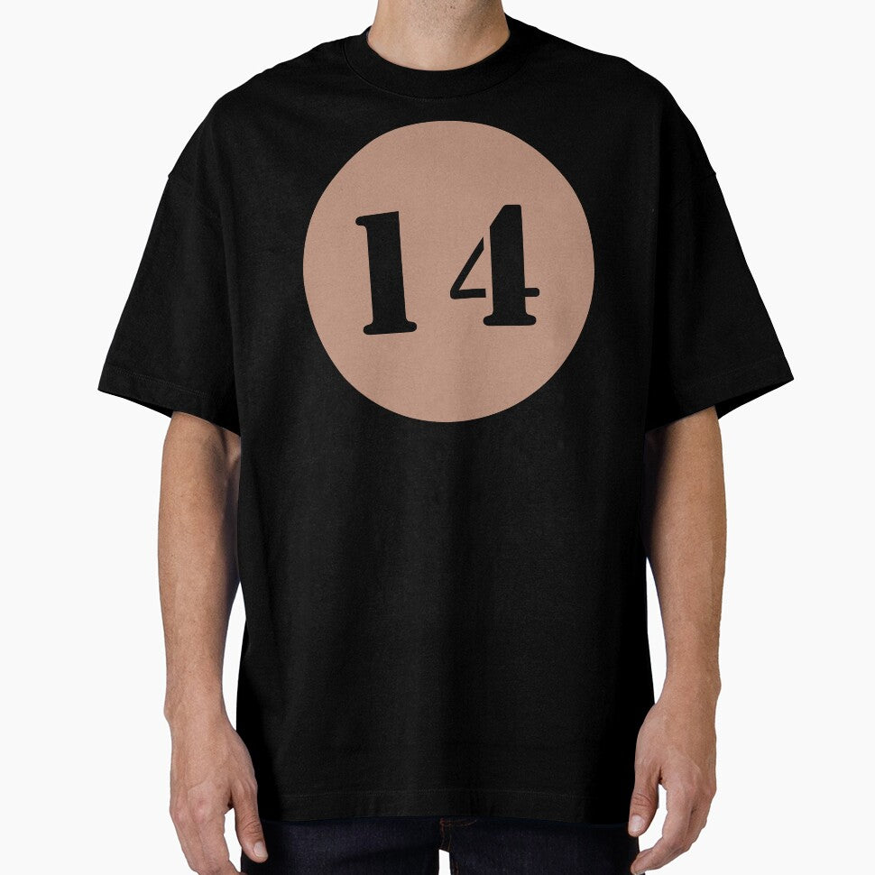 Number Fourteen (14) in Pink Circle by Ching Teoh