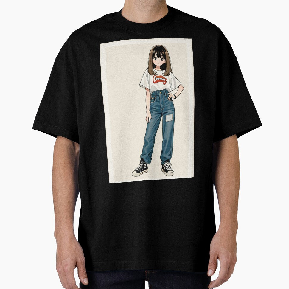 Casual Wear - Woman in streetwear relaxed outfit Coorage by AnimeShin