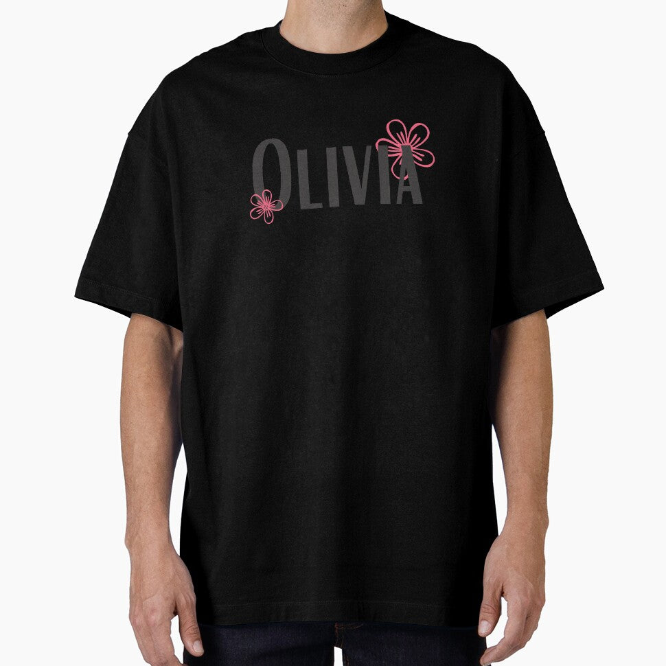 OLIVIA Name with flowers by Rocky Designs