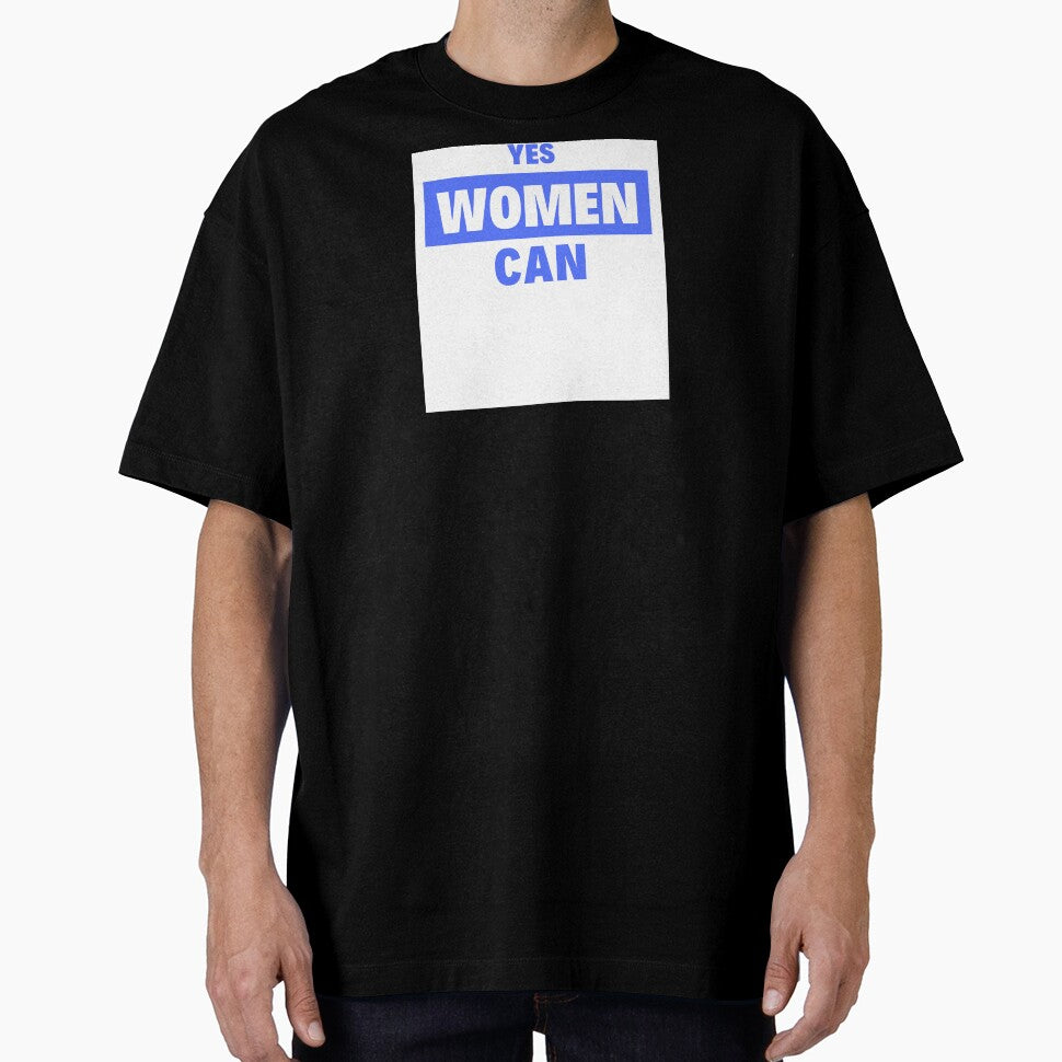 T-shirt Blue YES WOMEN CAN by khrisxvi