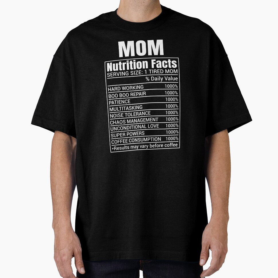 Mom Nutrition Facts Label Funny Mom Gift For Mothers Day by Say It With Ink
