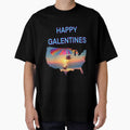 Parachuting happy Galentines card, perfect gift idea for Galentines day by sailorsam1805