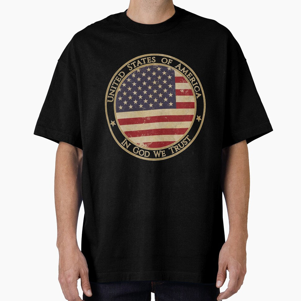 Vintage USA North America United States Flag by DragonXX