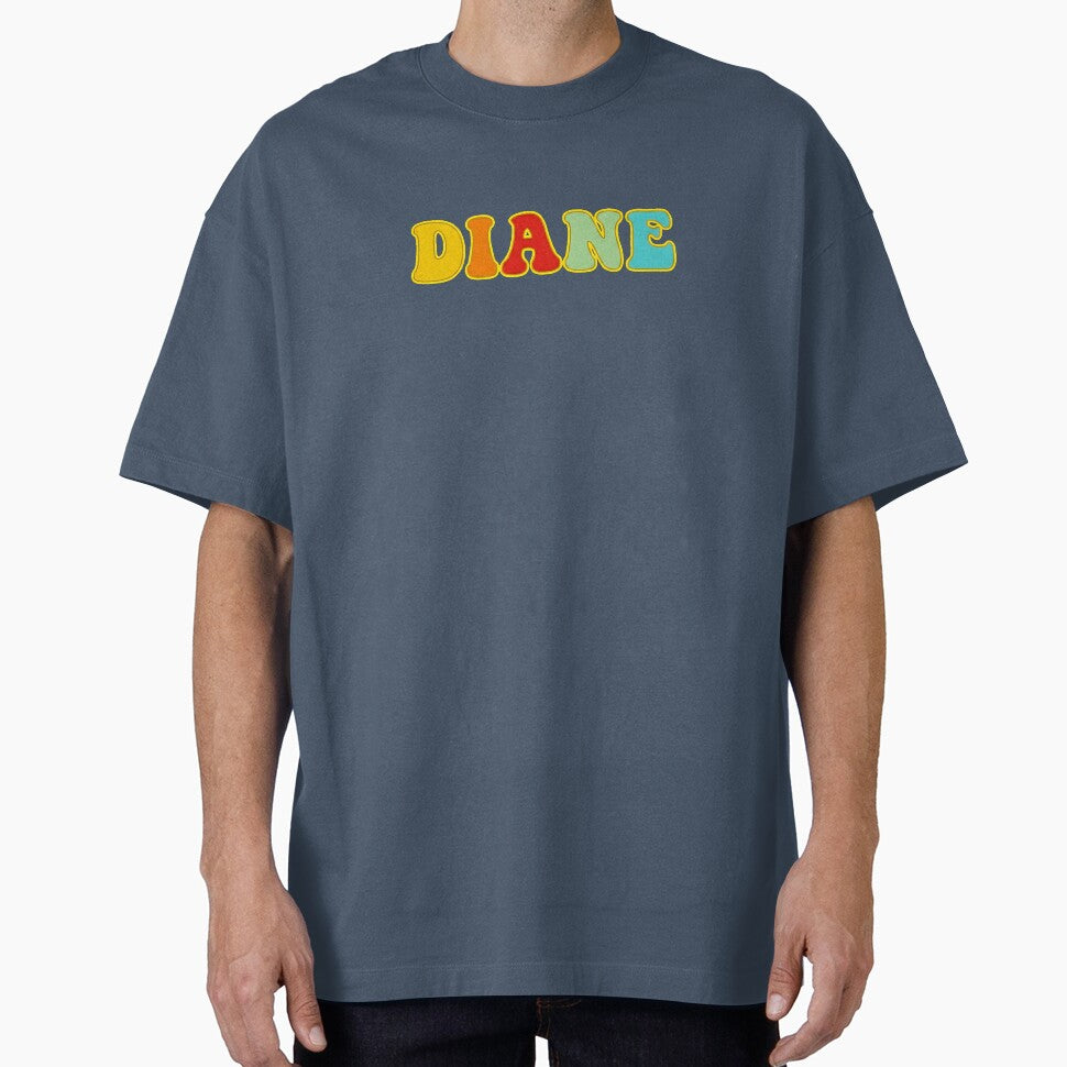 ❤️ Diane Personalized Name Wavy Retro Shirt, Coffee Mug, Sticker Gift by HelixPedia