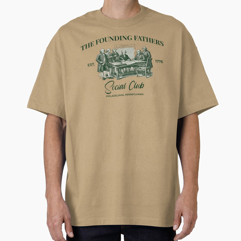 The Founding Fathers Social Club American Republic Vintage Streetwear by FIREDesignsPOD
