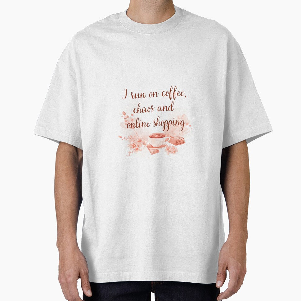 Coffee Chaos Online Shopping Funny Mom by CozyMomDesign