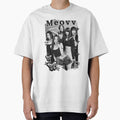 MEOVV Kpop Girl group K-music south korean girl group Black and White Collage Digital Art Portrait by AJUNICE STUDIO