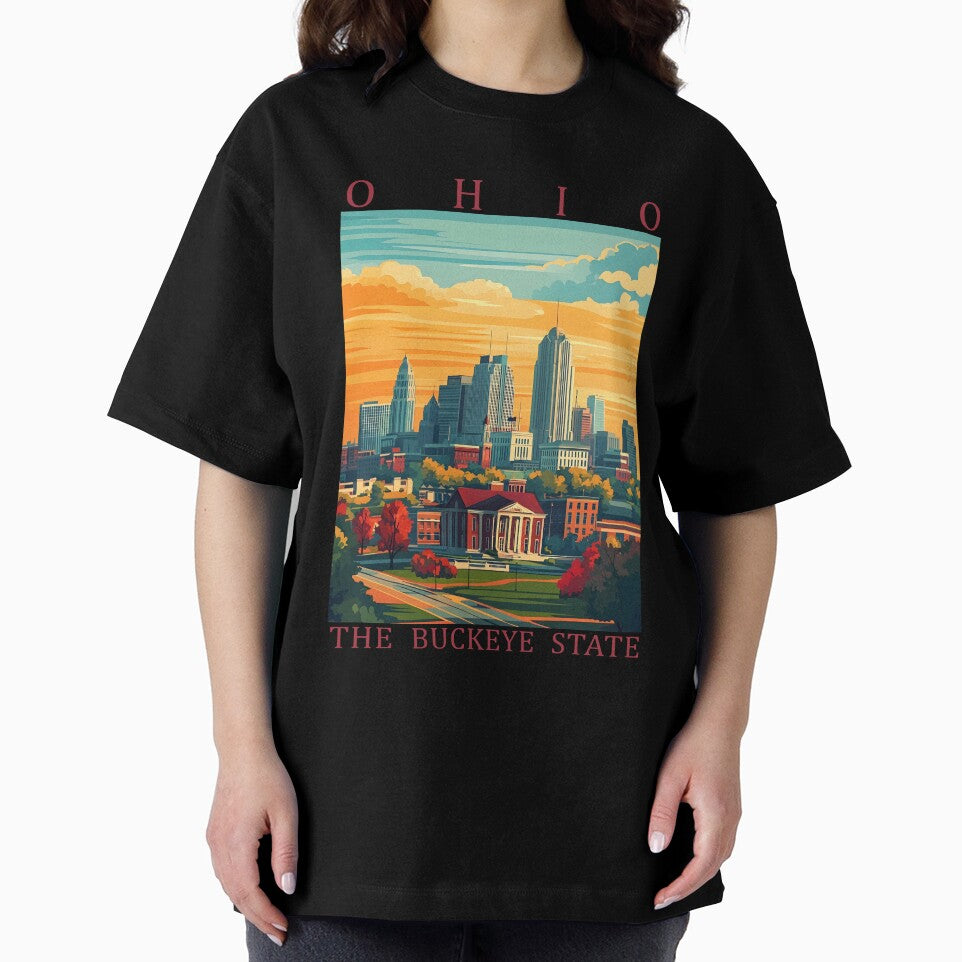 35 Ohio Travel Poster by Lucy Goosy Art