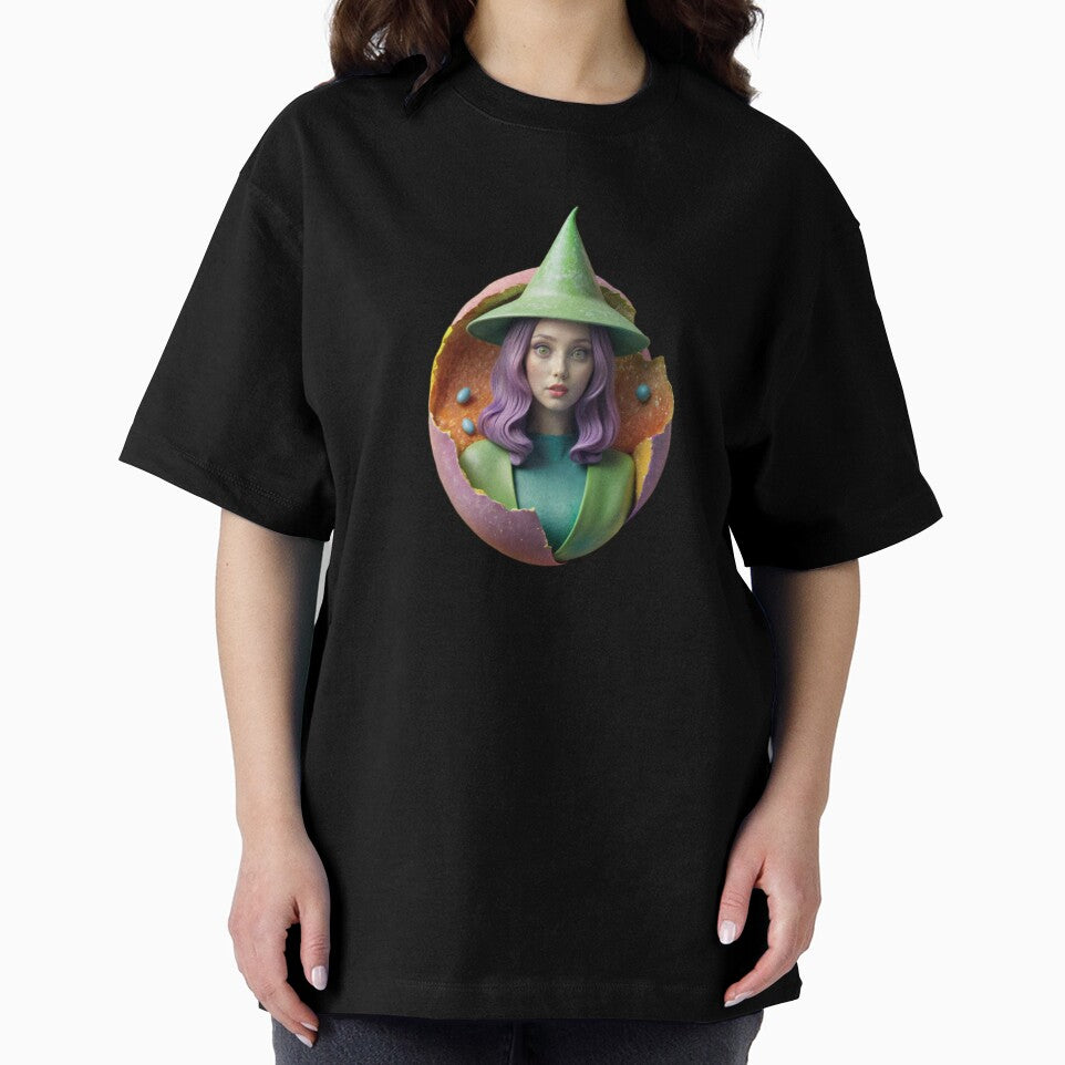 Halloween collage with woman in hat by Creative88Art