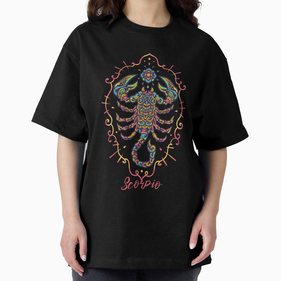 Hand Drawn Colorful Scorpio Zodiac by JTS STORE