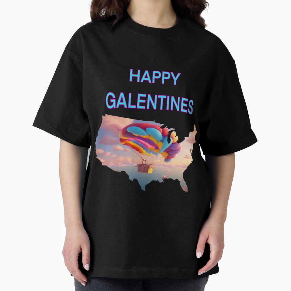 The Parachuting Happy Galentines card, perfect gift idea for Galentines day by sailorsam1805