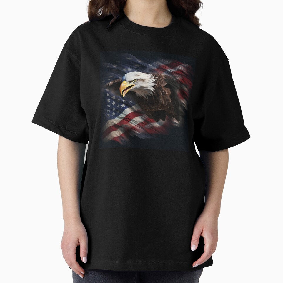 American flag, Bald eagle digital print in a variety of mediums by dcrc