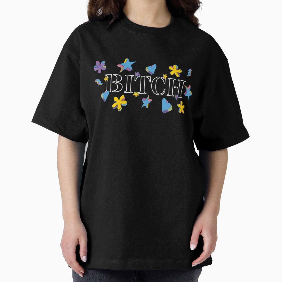 Bitch – Bold statement in stencil font | Confident aesthetics & pop culture by VariousGoodies