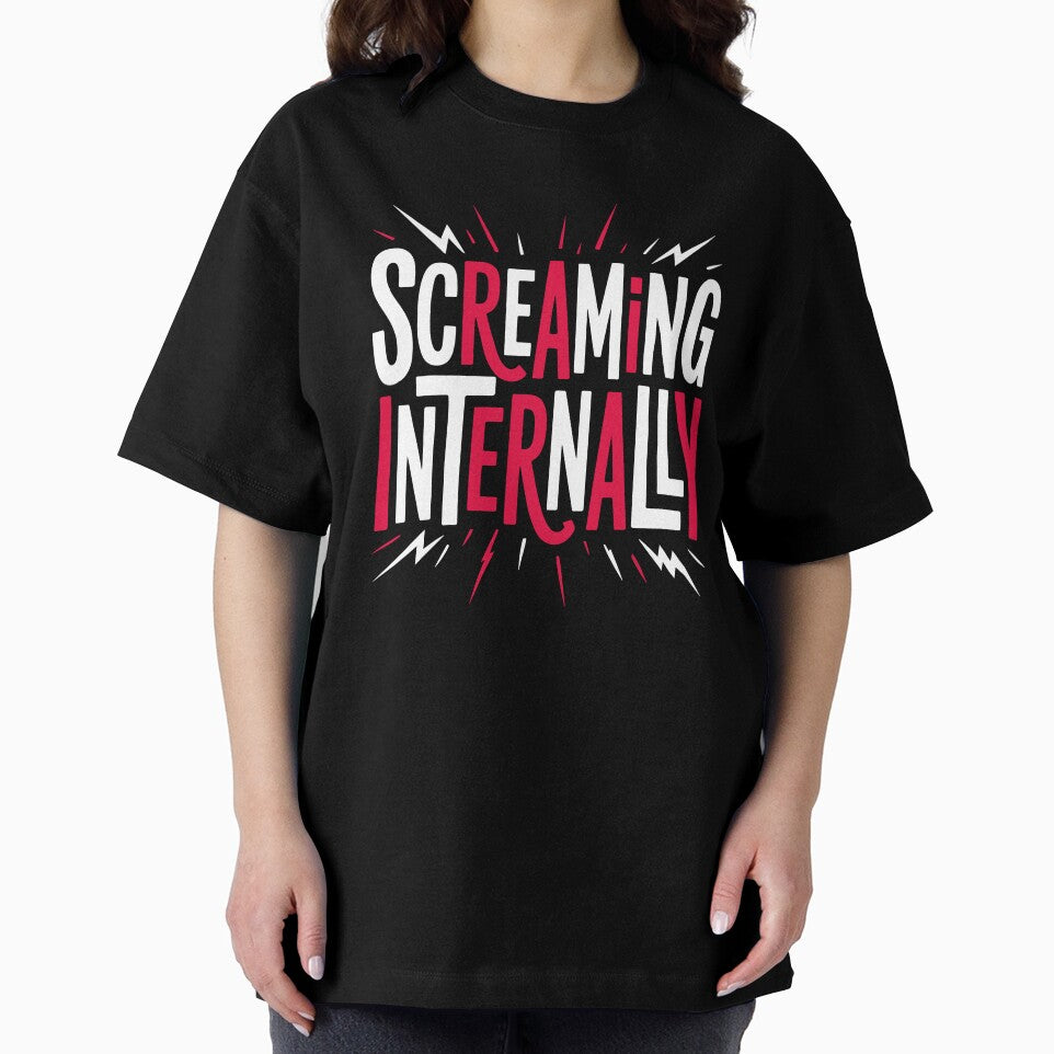 Screaming Internally Funny British Stress Sarcastic Gift by Say It With Ink