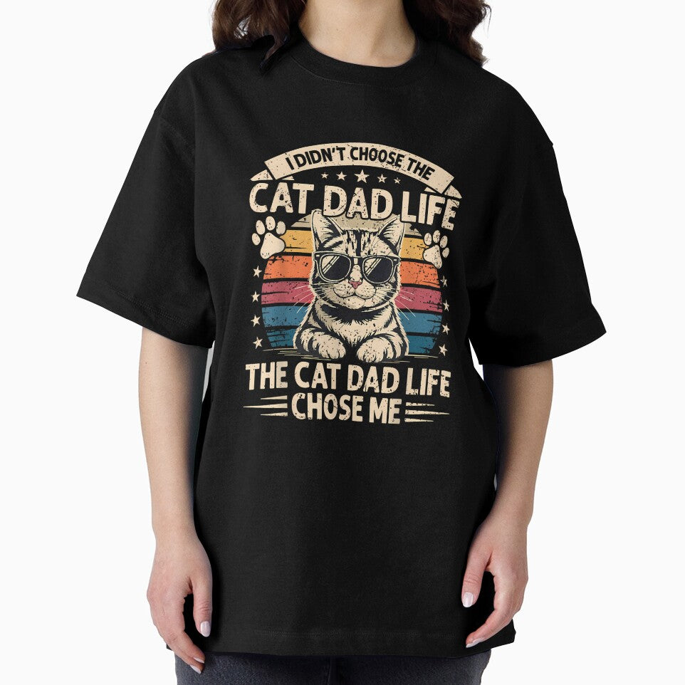I Didn't Choose The Cat Dad Life Funny Fathers Day Men Daddy by ArleneRowe