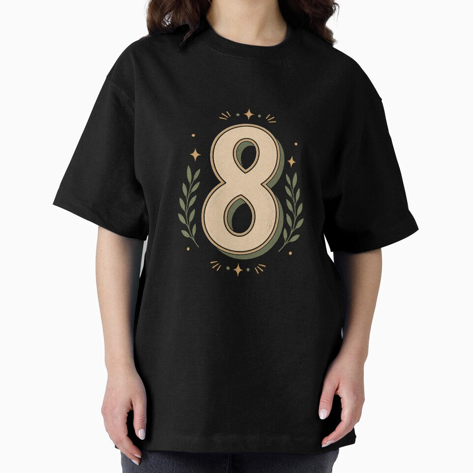 Vintage Number 8 Retro Design by Kupeliemre