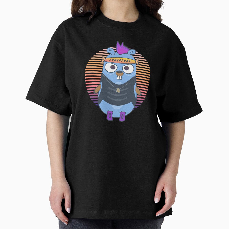 Golang gopher punk style by Olena Du