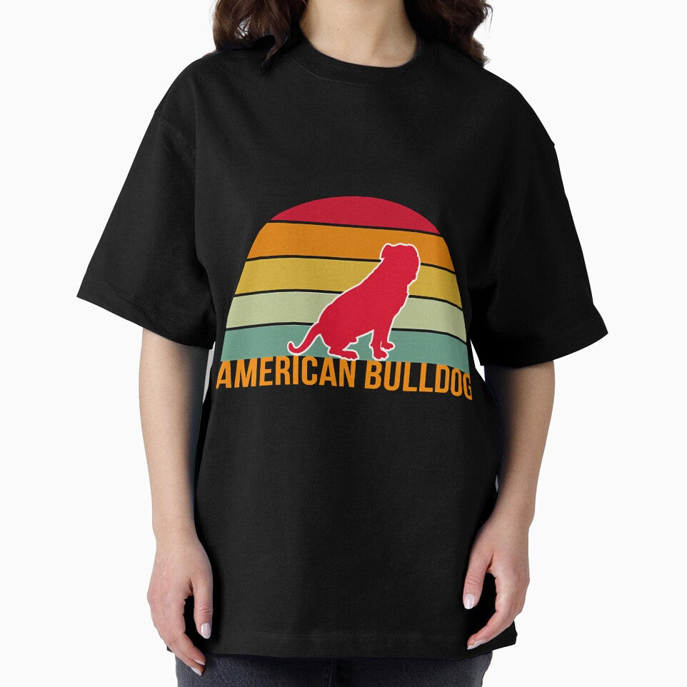 American Bulldog Vintage Silhouette by Christina70596